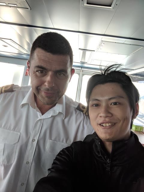 On-board vessel with ship captain