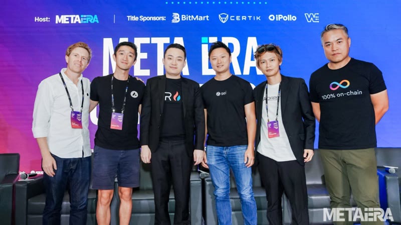 MetaEra Token2049 Conference panelists group photo